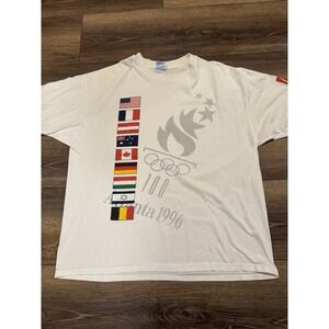 Vintage Men's XL Hanes‎ Heavyweight 1996 Olympics McDonald's Promo Tee Stitch
